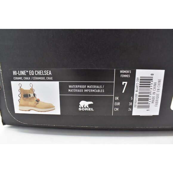 Sorel Womens Size 7 Hi-Line EQ Ceramic Suede Waterproof Chelsea Boots Shoes - Picture 9 of 9